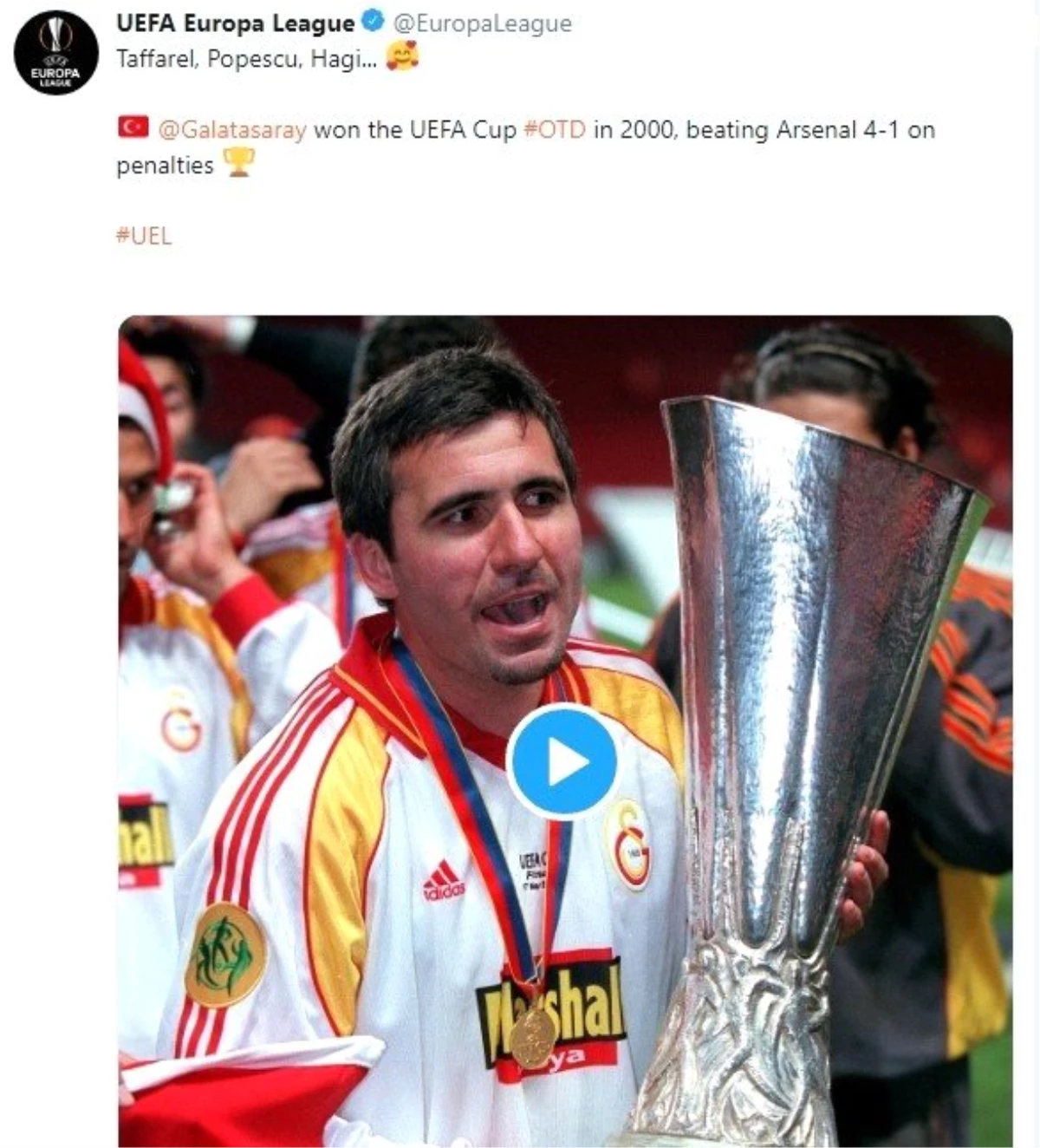 UEFA\'dan Galatasaray paylaşımı
