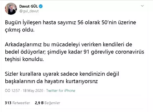 Gaziantep'te 91 görevliye korona virüs bulaştı, System.String[]