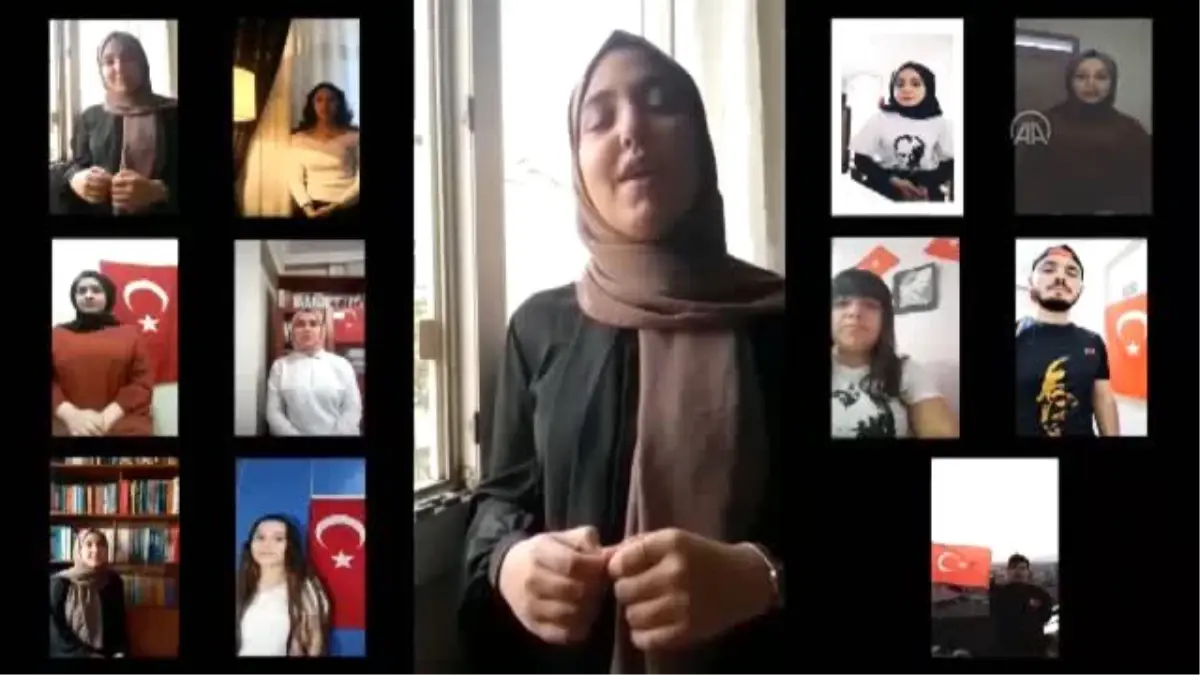 Hatay\'da lise öğrencileri video konferans ile oratoryo gösterisi yaptı