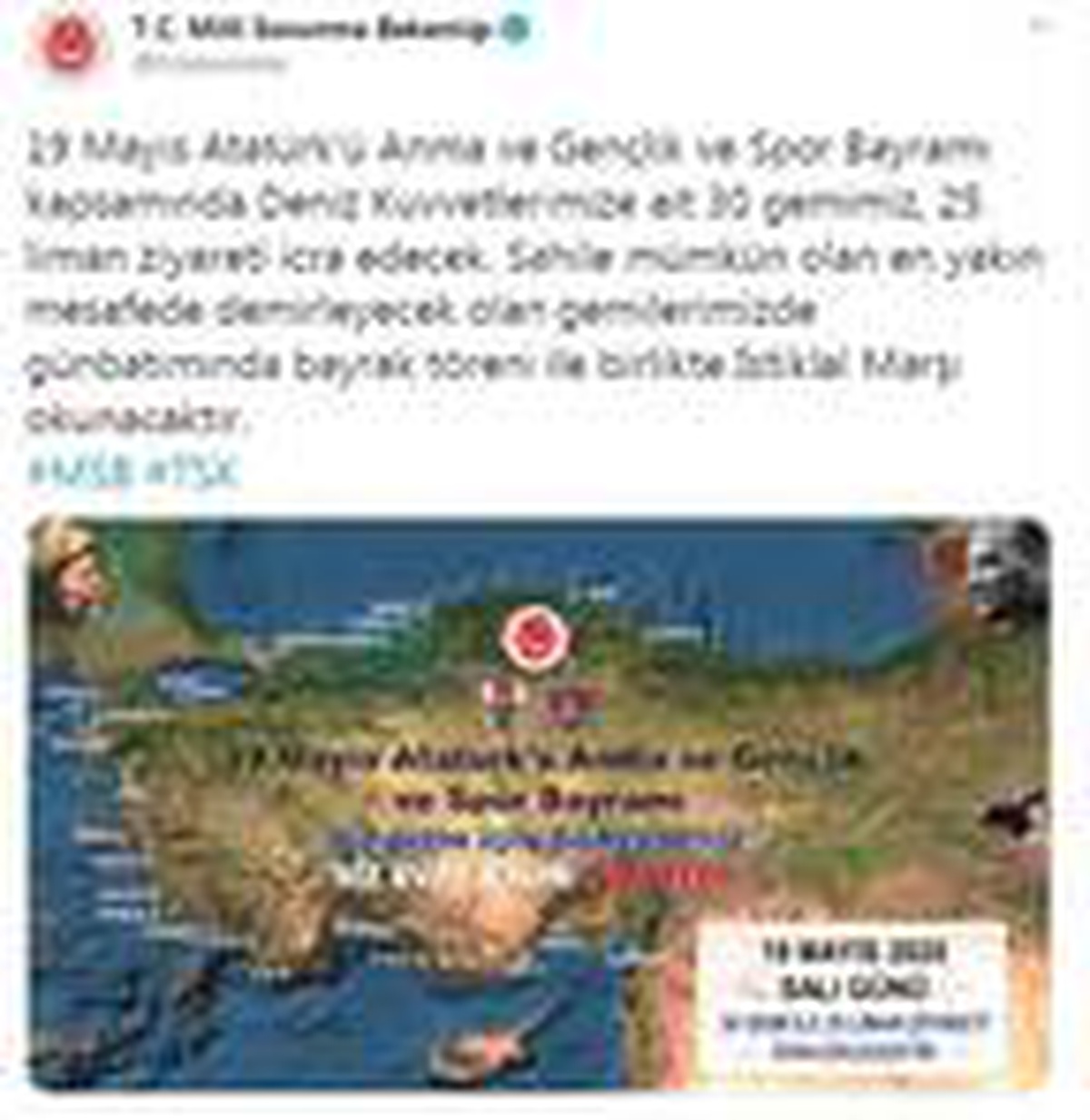 MSB: Deniz Kuvvetleri\'ne ait 30 gemi, 25 liman ziyareti gerçekleştirecek