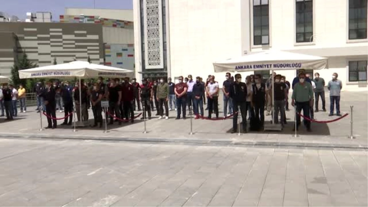 Ankara\'da vefat eden polis memuru için tören düzenlendi