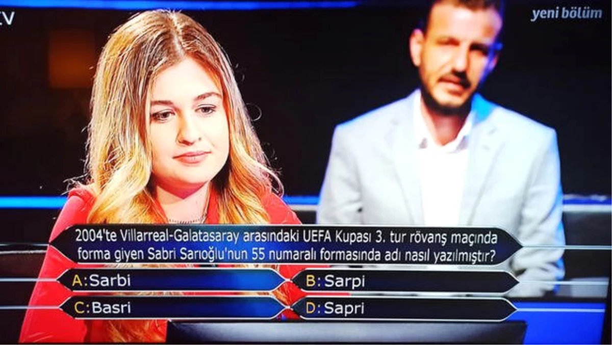 Kim Milyoner Olmak İster\'e damga vuran Sabri Sarıoğlu sorusu!