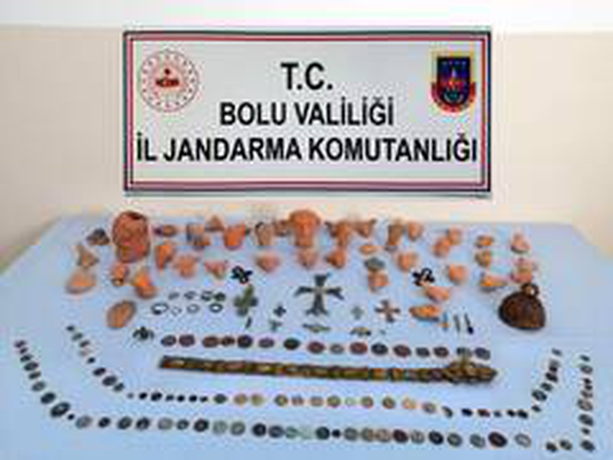 Bolu\'da tarihi eser operasyonu: 2 gözaltı