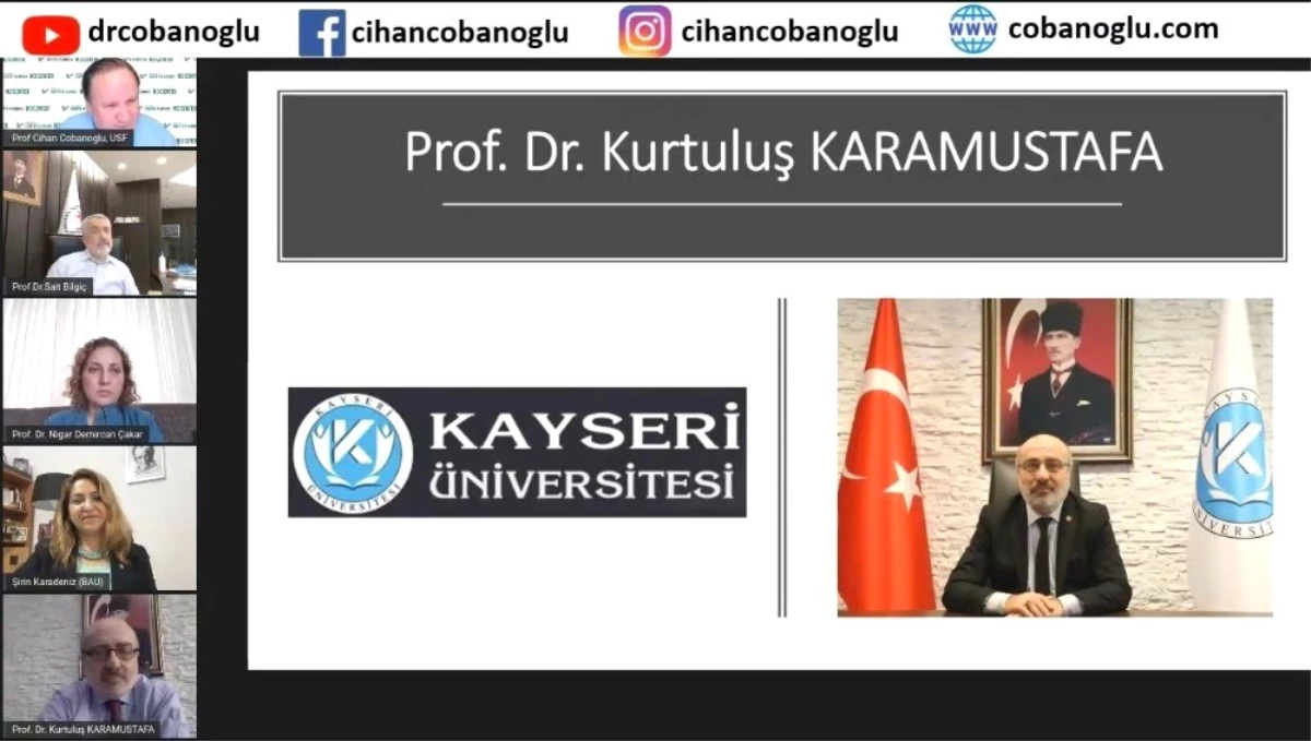 Kayseri Üniversitesi Rektörü, Online Düzenlenen "Rektörler Paneline" Katıldı