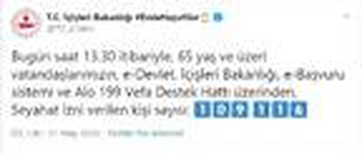 65 yaş üzerindekilerden, seyahat izin belgesine yoğun başvuru (2)