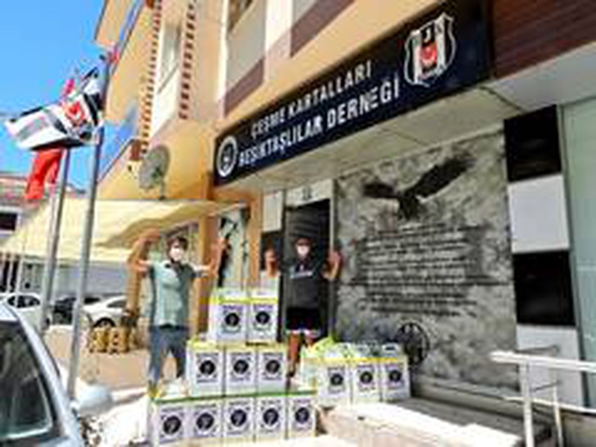 Çeşme Kartalları\'ndan yardım paketi