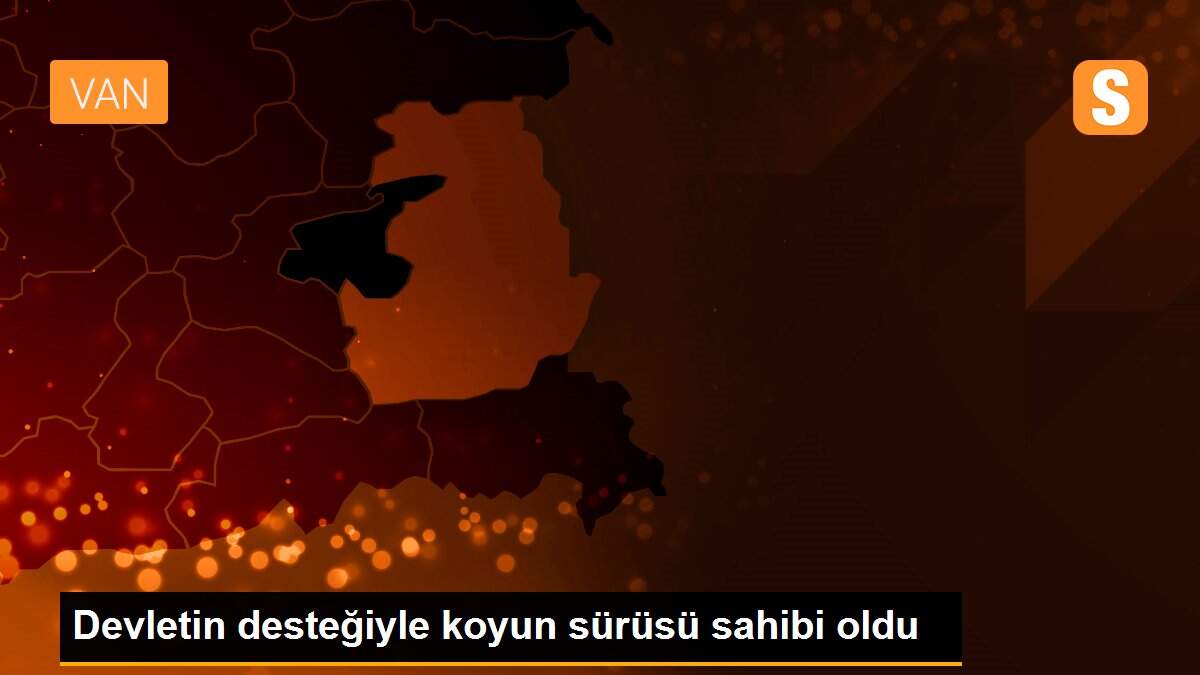 Devletin desteğiyle koyun sürüsü sahibi oldu