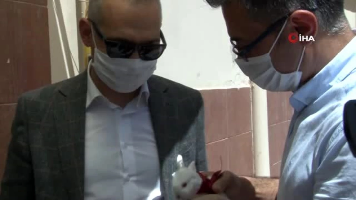 Minik Cemre, Cumhurbaşkanı Erdoğan\'dan istediği tavşanına kavuştu