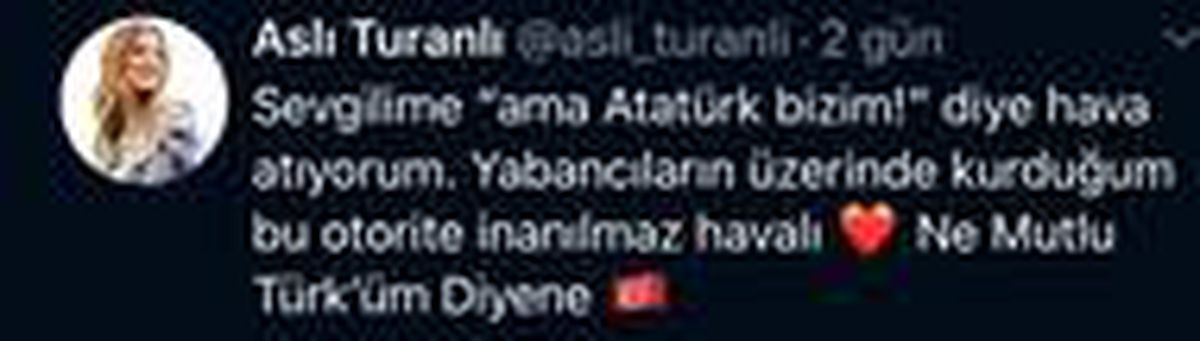 Aslı\'dan havalı mesaj