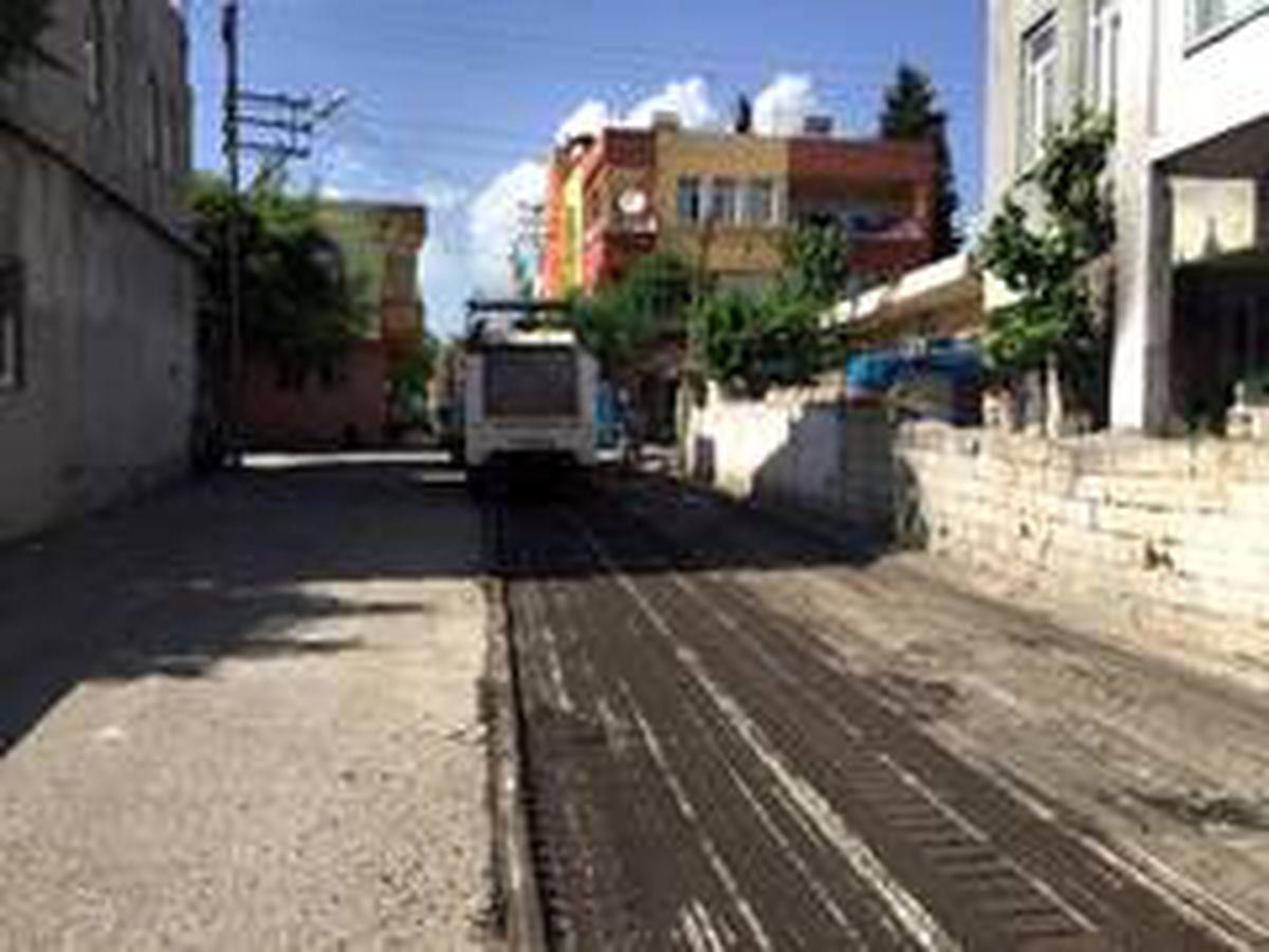İmamağa Mahallesinde yol çalışmaları