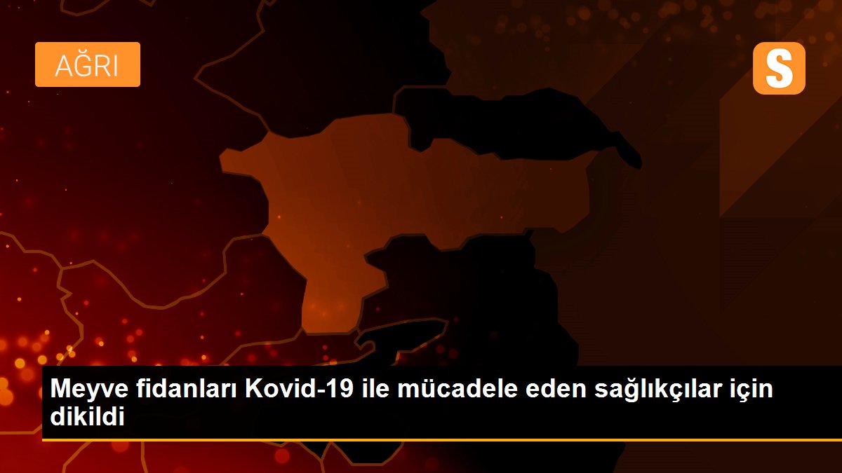 Meyve fidanları Kovid-19 ile mücadele eden sağlıkçılar için dikildi