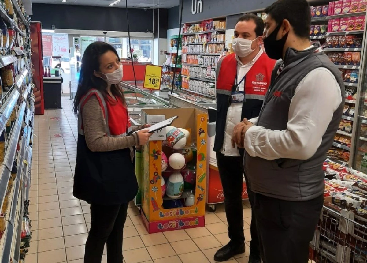 Süpermarketlere ve esnafa geri dönüşüm konusunda bilgilendirme yapıldı