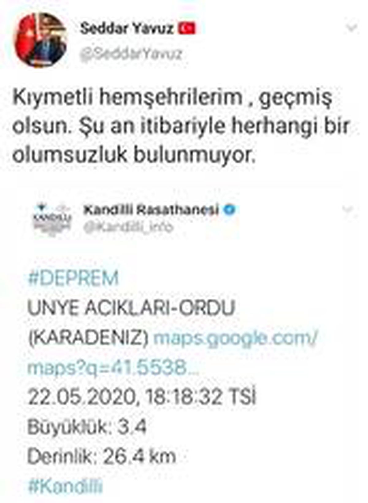 Vali Yavuz\'dan deprem açıklaması
