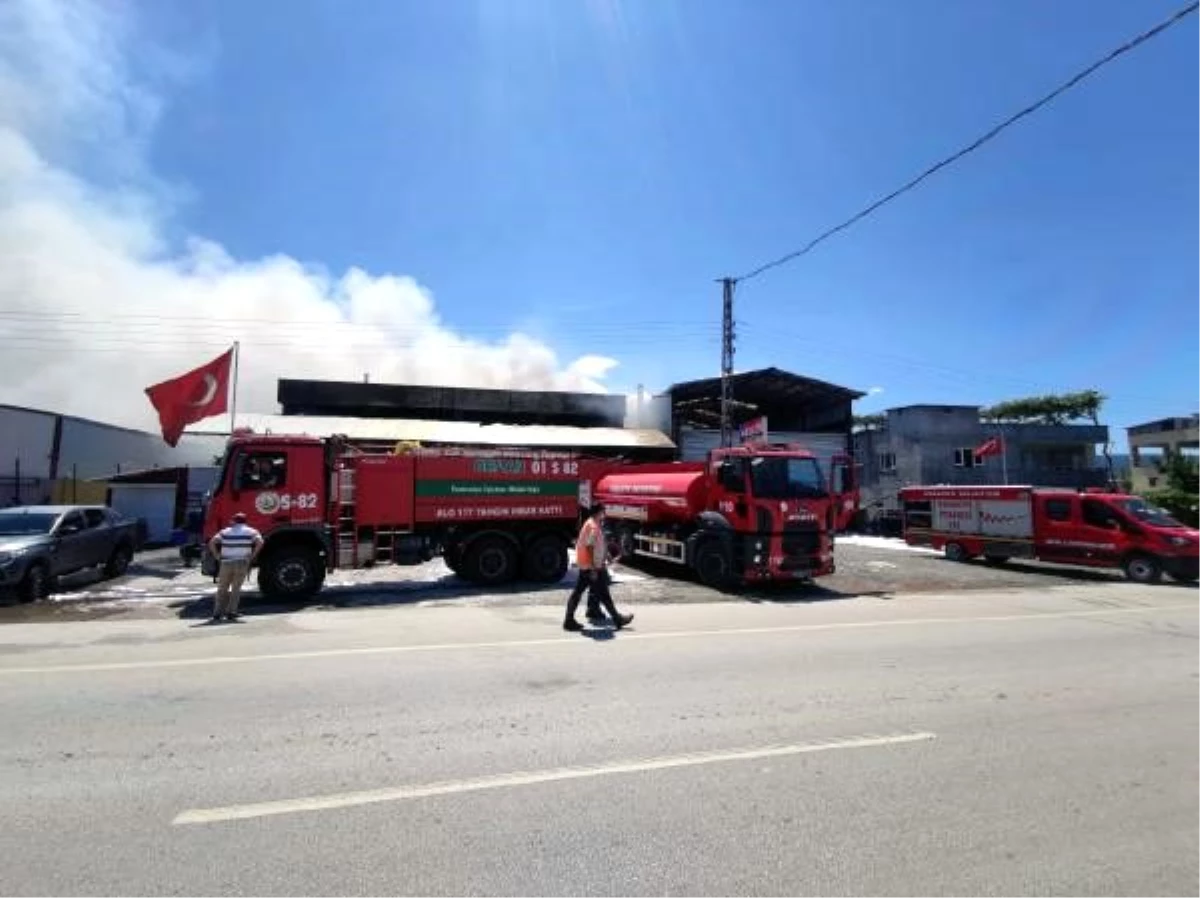 Kanepe imalathanesindeki yangın 2 milyon liralık zarara neden oldu