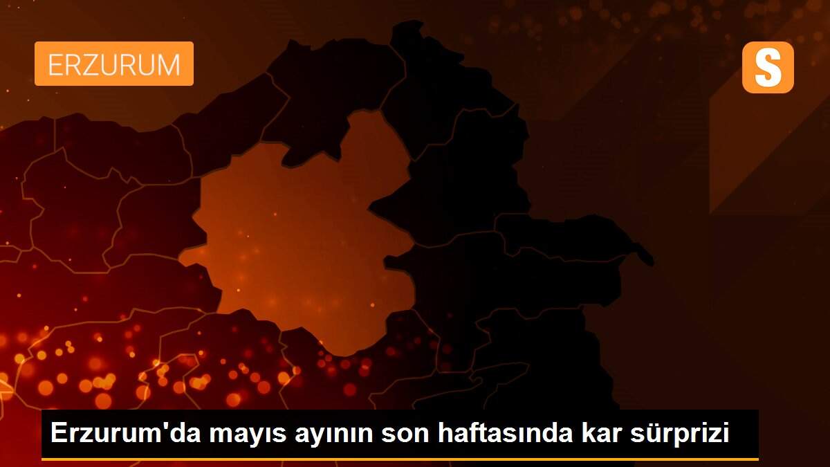 Erzurum\'da mayıs ayının son haftasında kar sürprizi