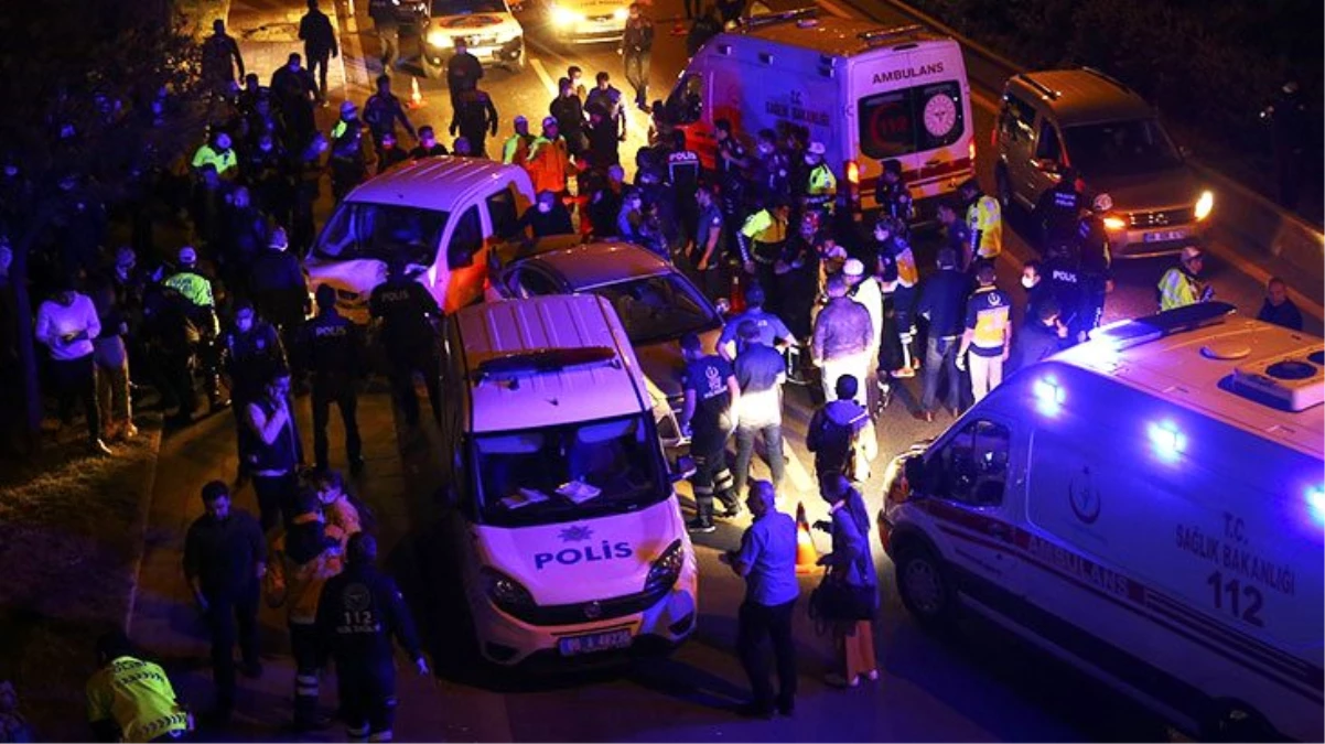 Son Dakika: Ankara\'da alkollü sürücü polis noktasına daldı, 6\'sı polis 7 kişi yaralandı