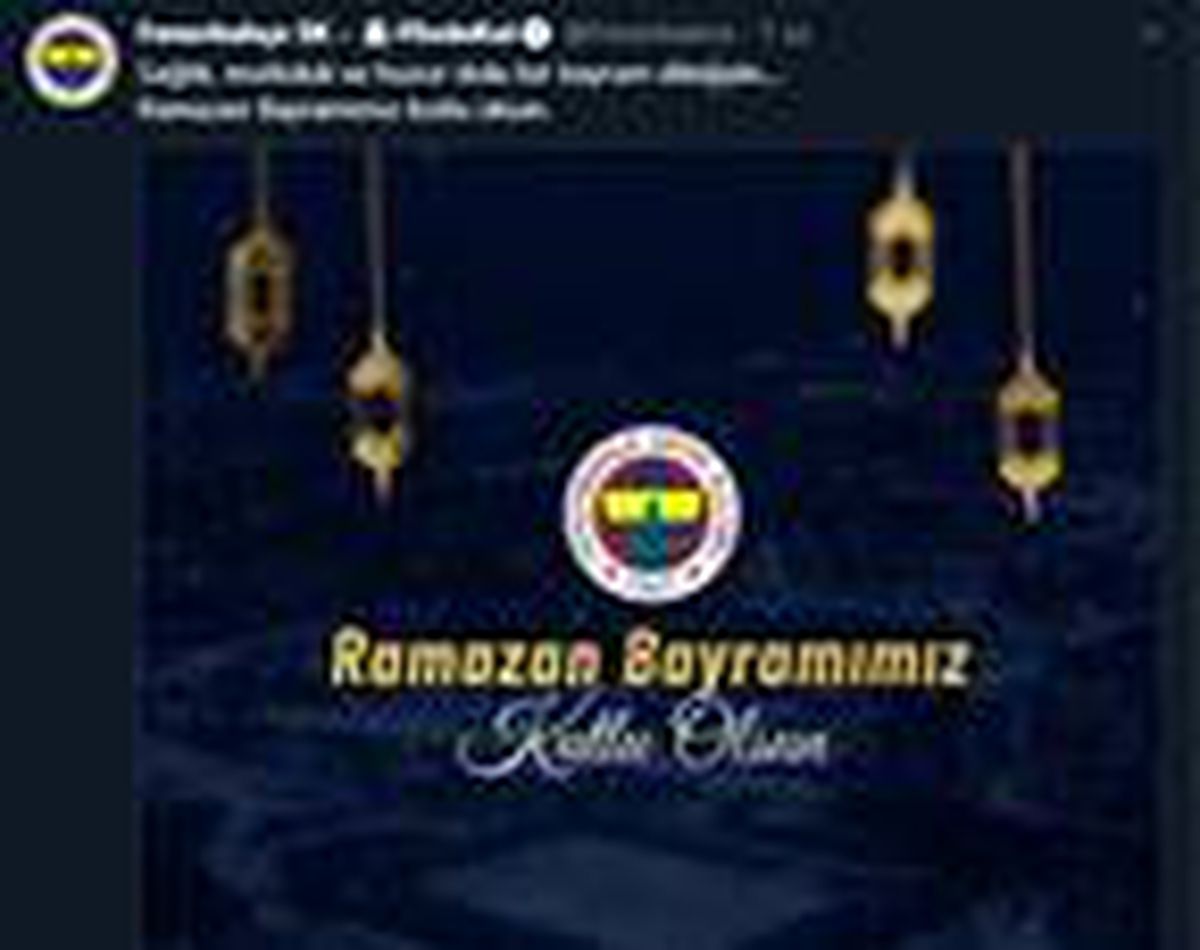 Süper Lig ekiplerinden bayram mesajları