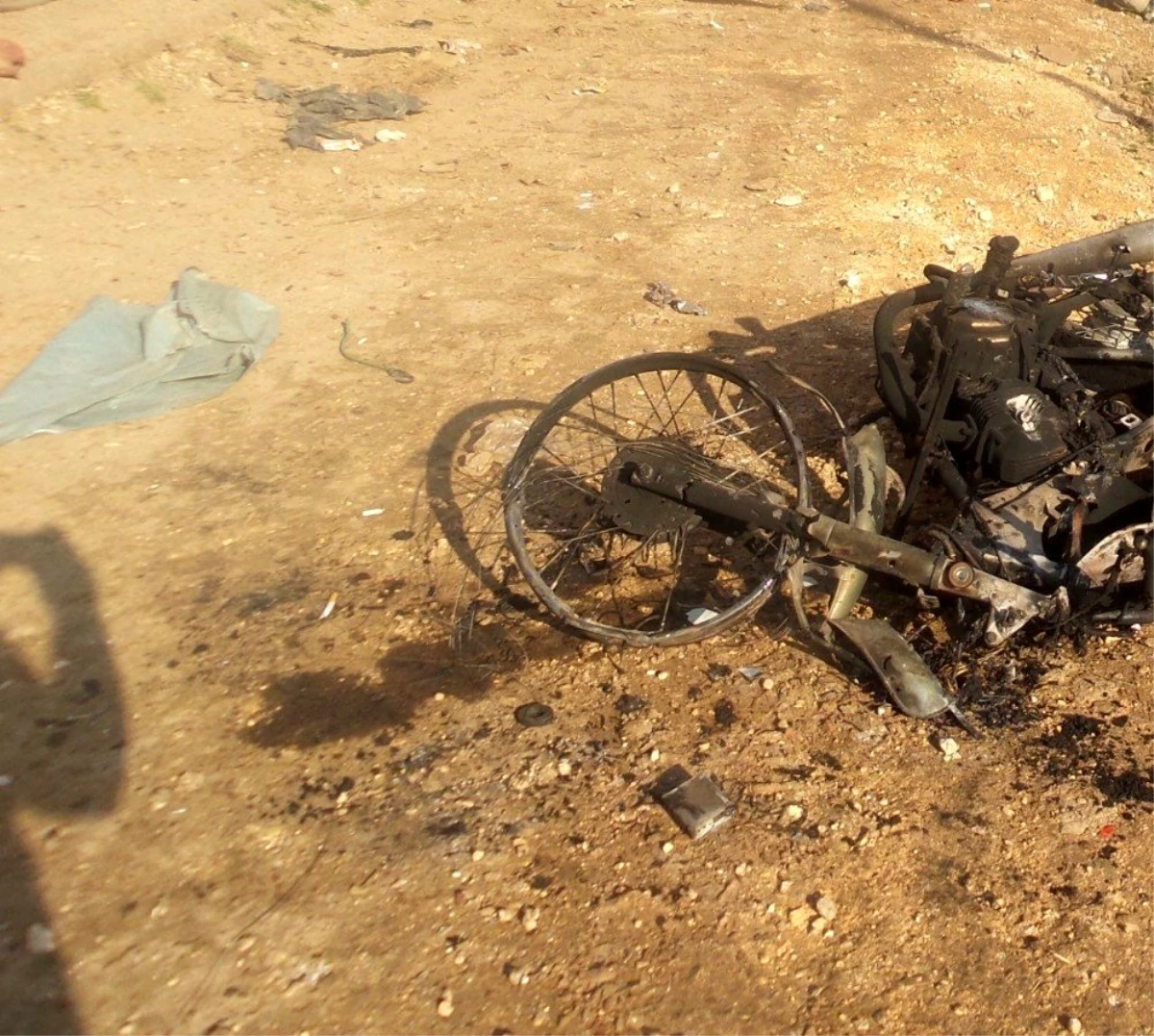 Azez ve Afrin arasındaki yolda bomba yüklü motosiklet patladı