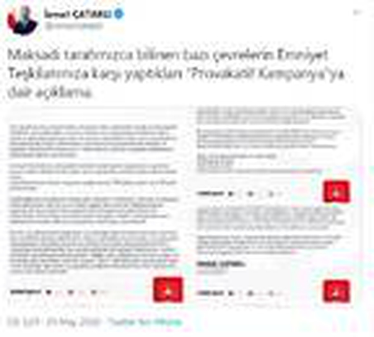 Çataklı: Emniyet teşkilatımızın linç edilmesine mani olmak önceliğimiz arasında