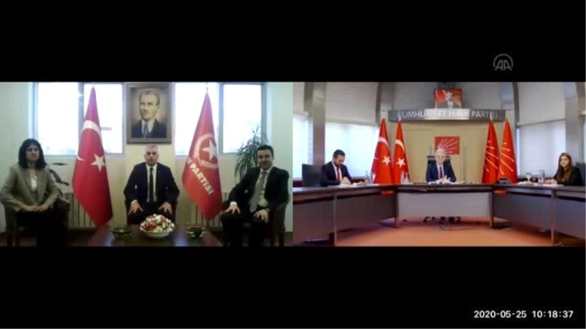 CHP\'de partiler arası bayramlaşma video konferansla yapıldı - Vatan Partisi