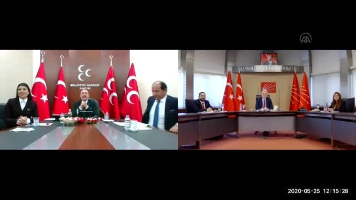 CHP\'de partiler arası bayramlaşma video konferansla yapıldı - MHP