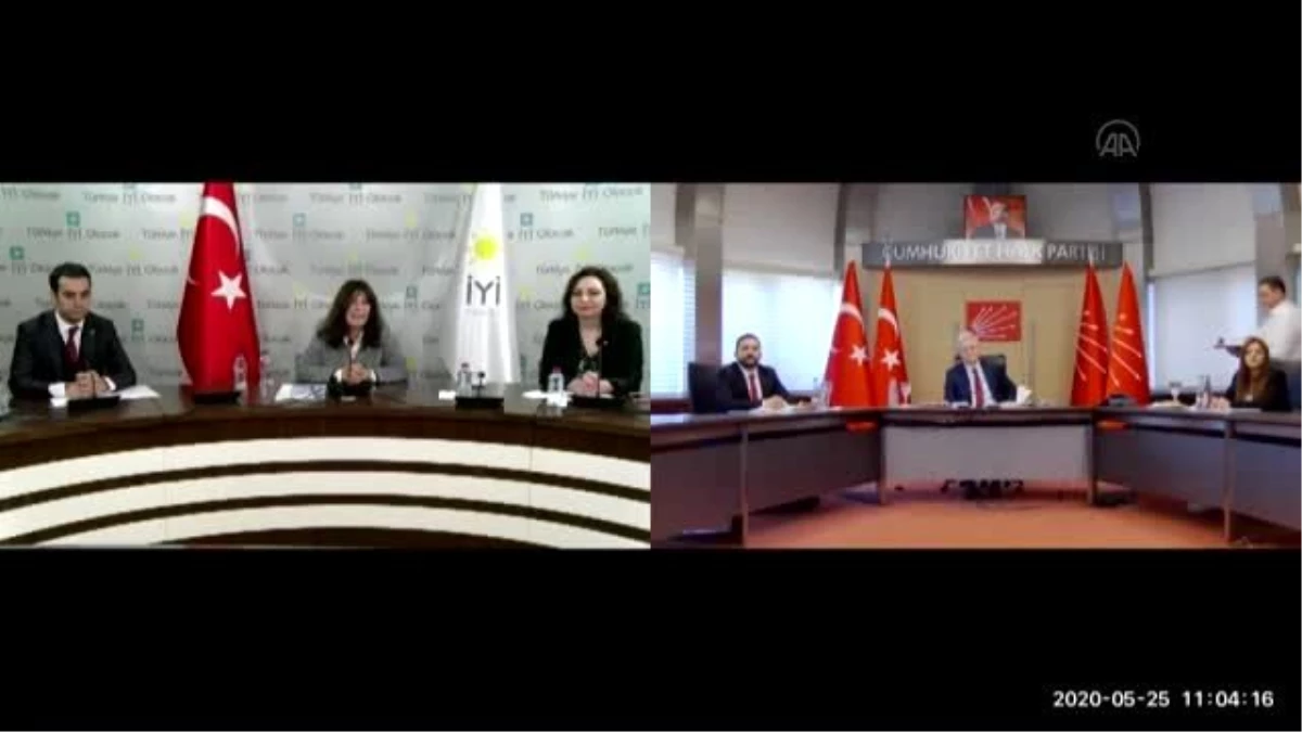 CHP\'de partiler arası bayramlaşma video konferansla yapıldı - İYİ Parti