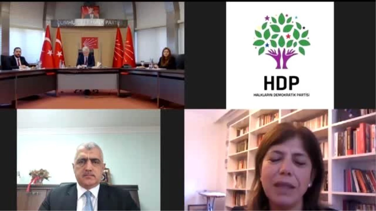 HDP\'de partiler arası bayramlaşma video konferansla yapıldı