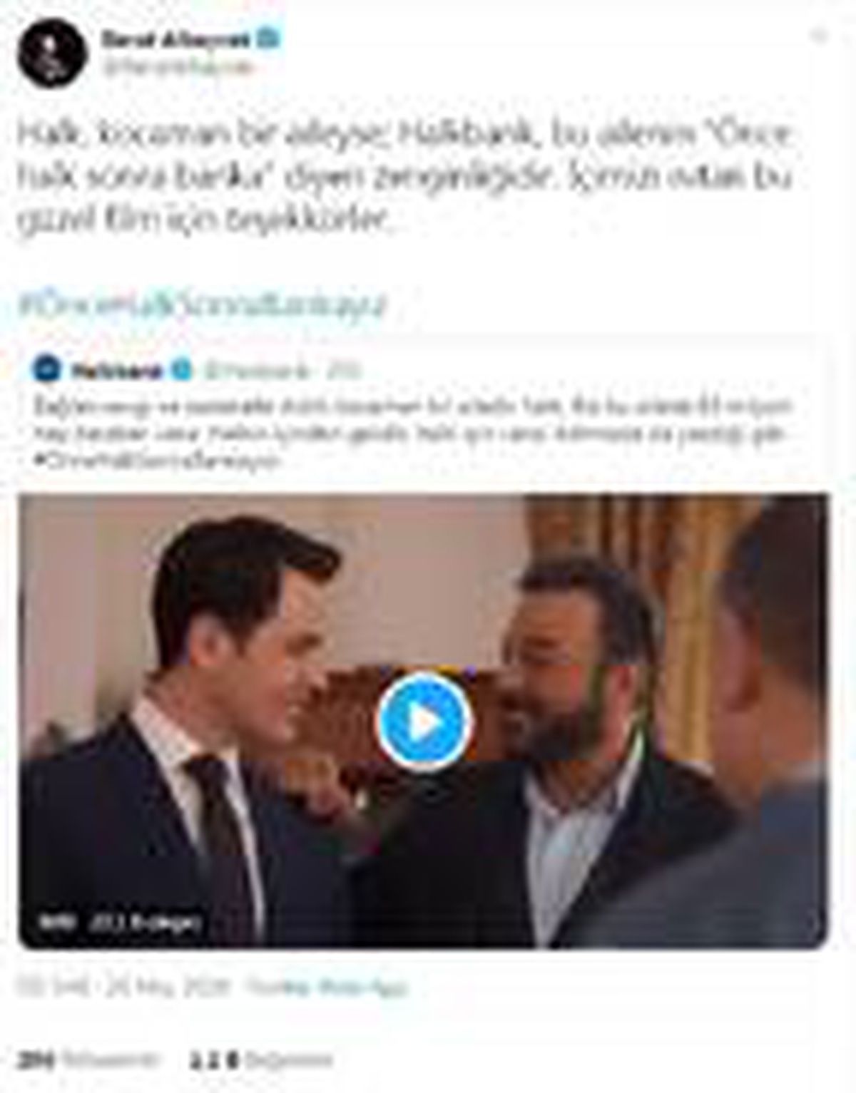 Bakan Albayrak\'tan, Halkbank\'a teşekkür paylaşımı