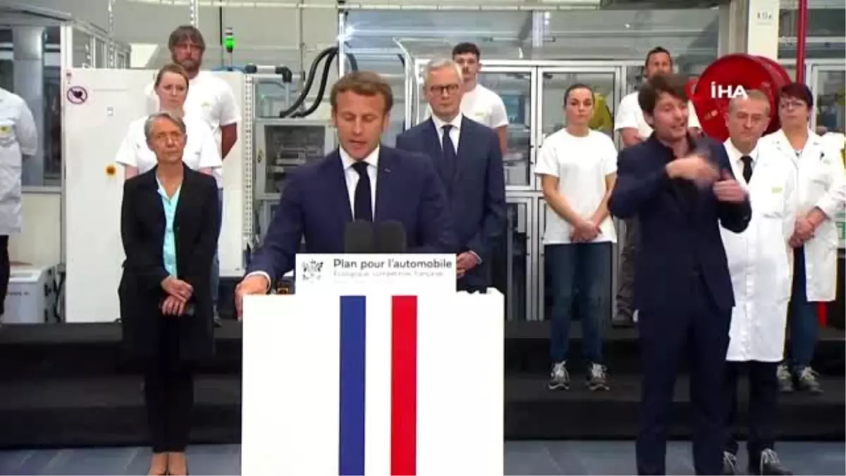 Fransa Cumhurbaşkanı Macron otomotiv sektörünü kurtarma planını açıkladı