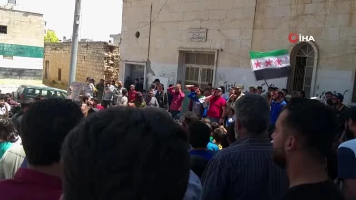Halep\'te rejim ve terör örgütleri protesto edildi