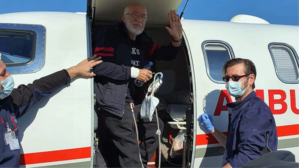 İsviçre\'de rahatsızlanan Türk vatandaş, Sağlık Bakanlığı\'na ait özel ambulans uçakla Türkiye\'ye getirildi