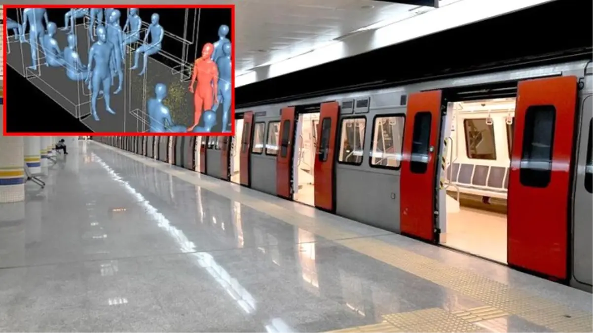 Maske takmanın önemini anlatan deney! Bilim insanları koronavirüsün metroda nasıl yayıldığını canlandırdı