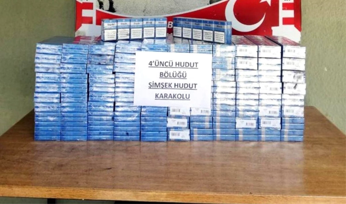 Sınırda 33 bin paket kaçak sigara yakalandı