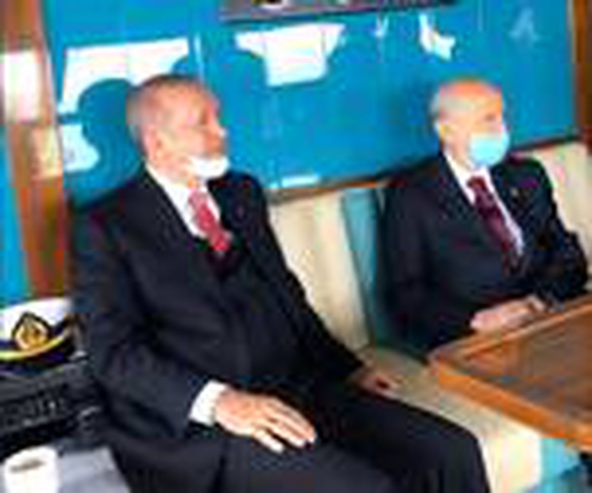 Aylar sonra bir araya gelen Erdoğan ve Bahçeli, birlikte yolculuk etti