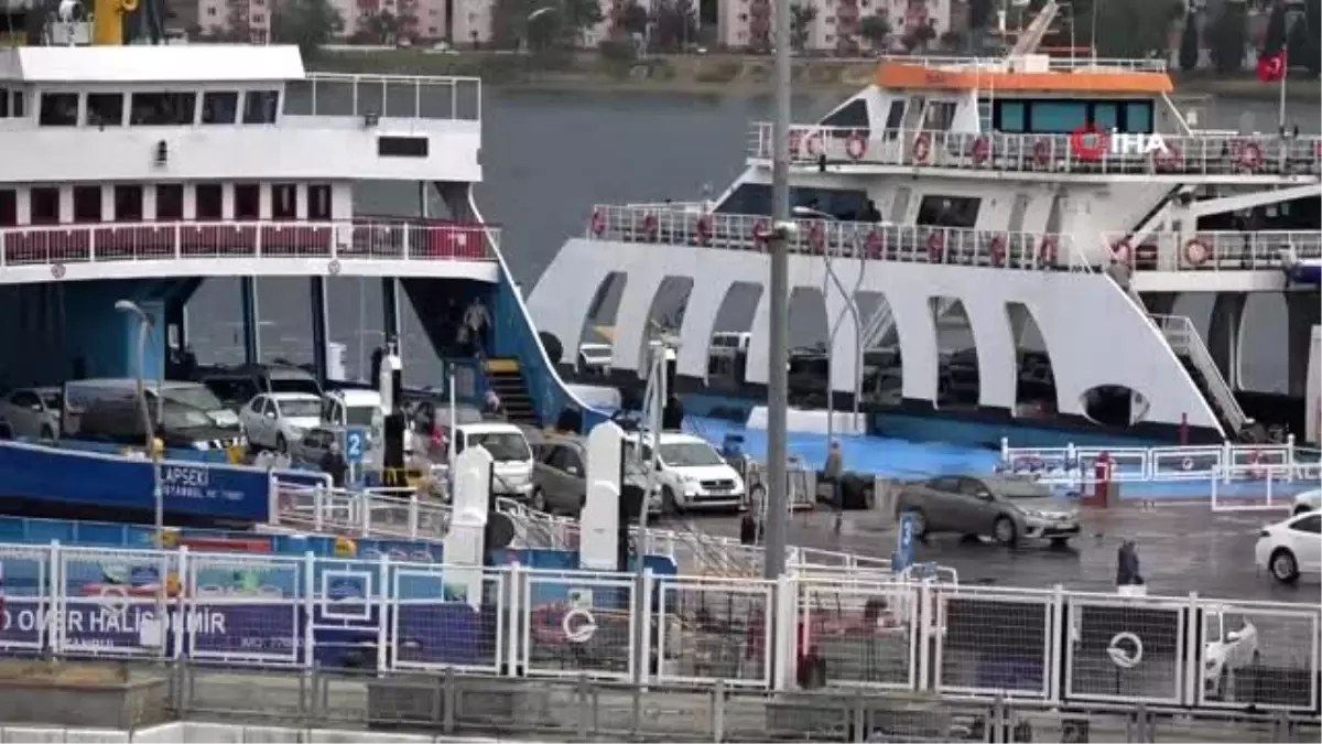 Çanakkale\'de kısıtlama sonrası feribot seferleri normale döndü