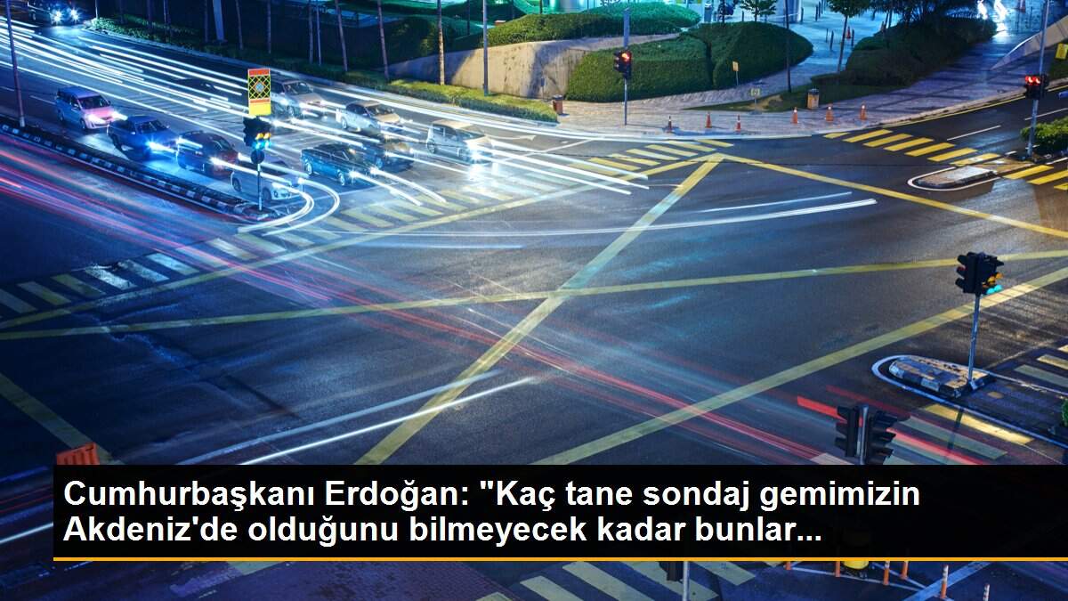 Cumhurbaşkanı Erdoğan: "Kaç tane sondaj gemimizin Akdeniz\'de olduğunu bilmeyecek kadar bunlar...