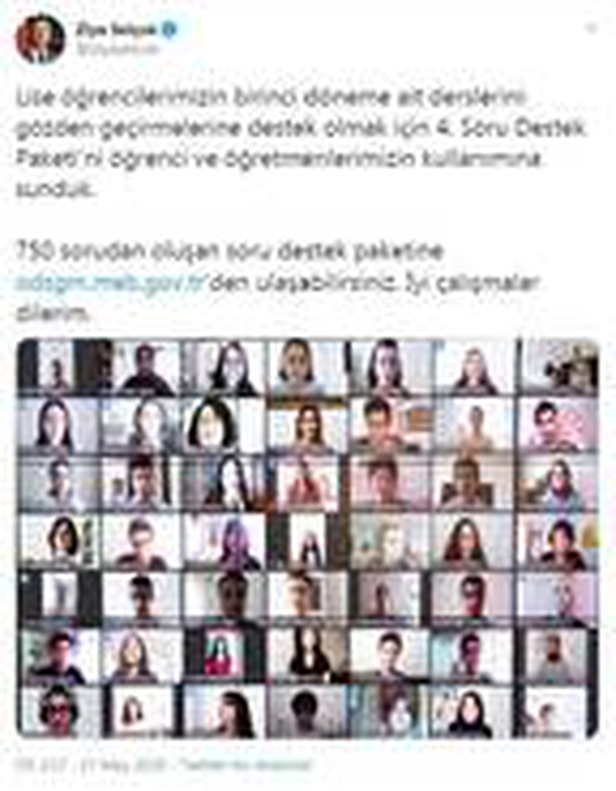 Liselilere 750 soruluk 4\'üncü destek paketi