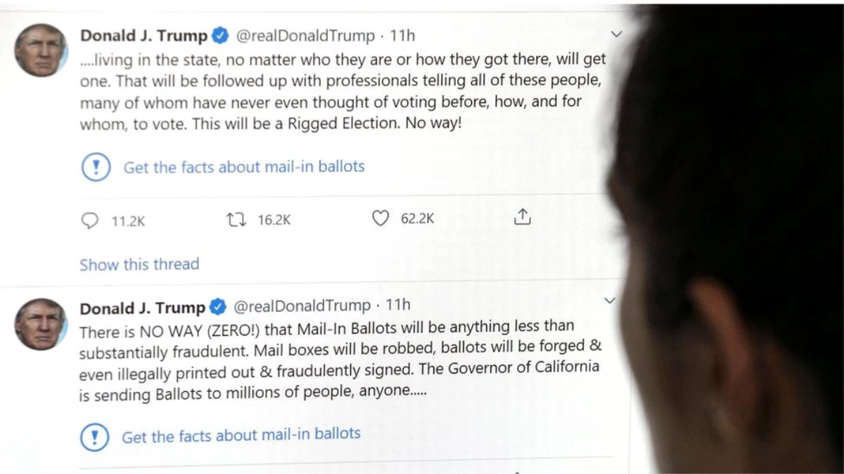 Twitter ilk kez Trump\'ın bir mesajına \'Bilgiyi doğrula\' uyarısı koydu