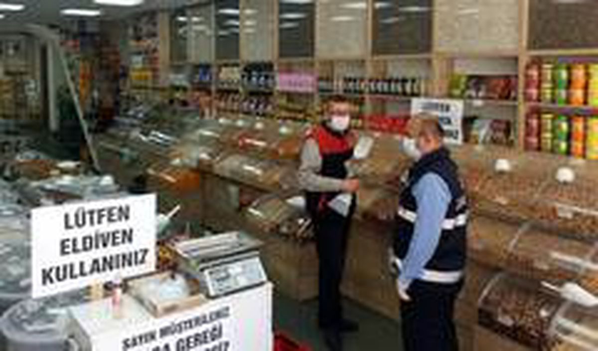Zabıtadan korona virüs denetimi