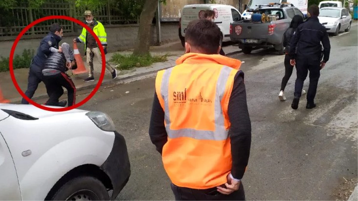 Her şey saniyeler içinde oldu! Kapkaç ve kapkaççının yakalanma anı kamerada