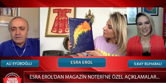 Karantina döneminde yeteneğini keşfeden Esra Erol, resim yapmaya başladı