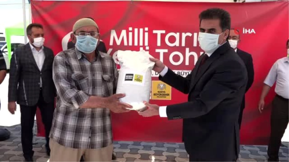 Konya Büyükşehir\'den üreticiye yerli susam tohumu desteği
