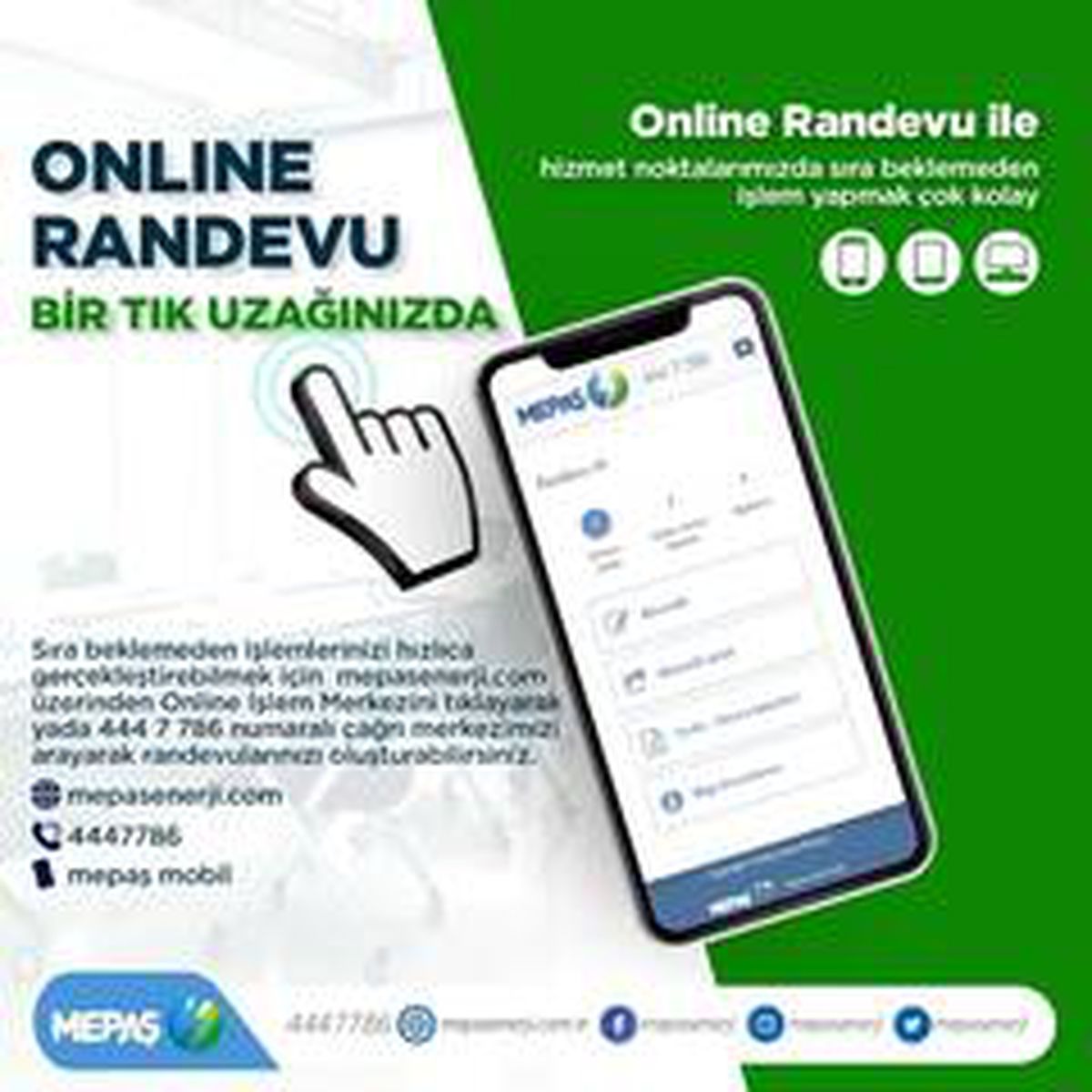 MEPAŞ\'ta online randevu dönemi