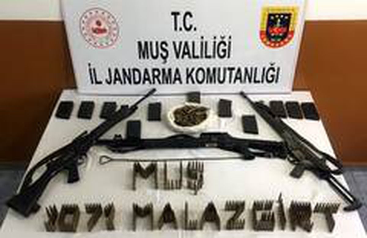 Muş\'ta terör operasyonu: silah ve mühimmat ele geçirildi