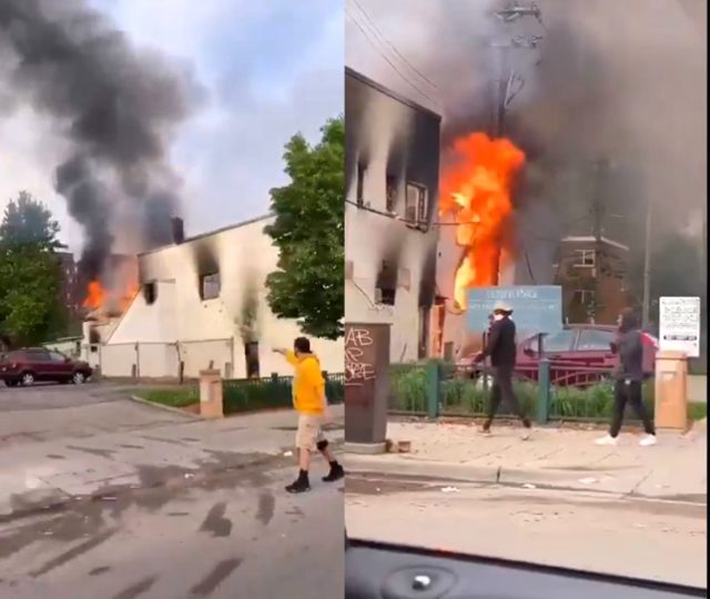 ABD'de siyahi vatandaşın polis tarafından öldürüldüğü Minneapolis savaş alanına döndü