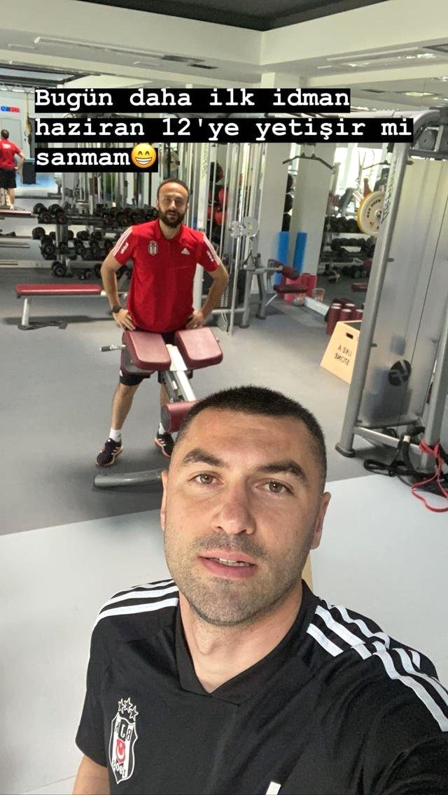 Burak Yılmaz'ın antrenman ile ilgili yaptığı paylaşım kafaları karıştırdı