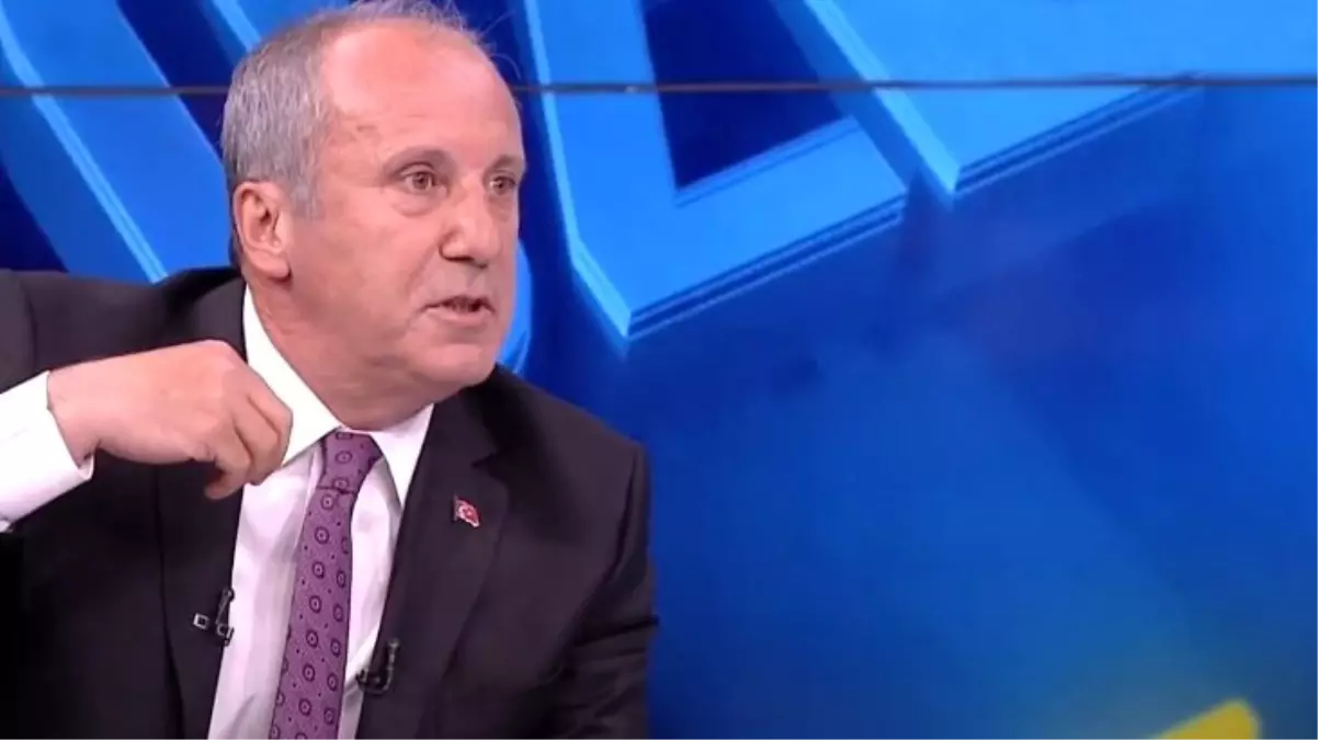 Muharrem İnce, programda Erdoğan\'ın konuşmasının verilmesi üzerine canlı yayını terk etti