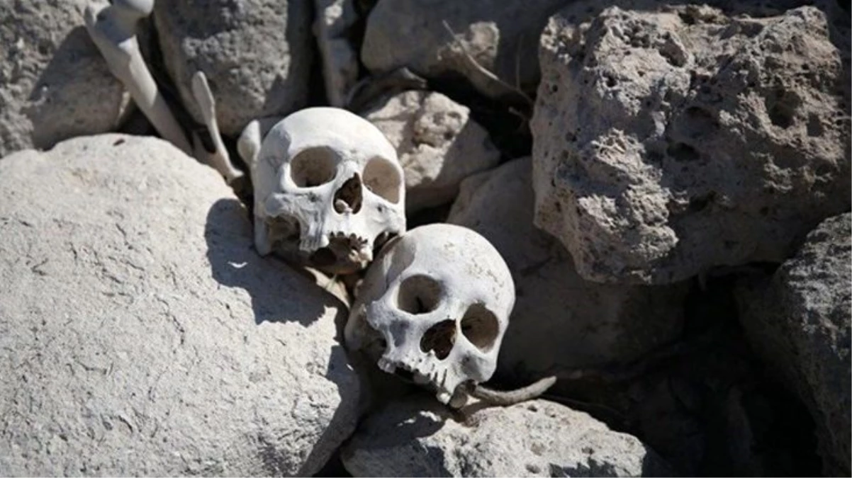 Mardin\'de mağarada tarihi dönemlere ait olduğu sanılan kafatası ve kemikler bulundu