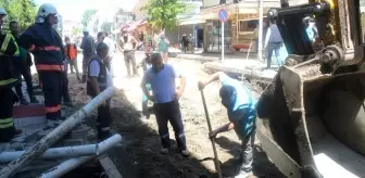 Ünye'de doğal gaz borusu patladı