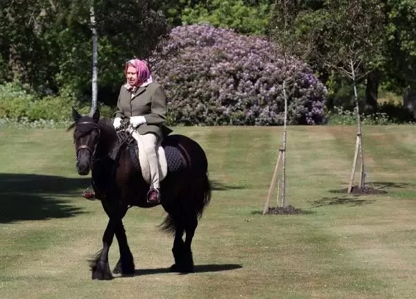 İngiltere'de karantinadan çıkan Kraliçe Elizabeth 72 gün sonra ilk kez görüntülendi